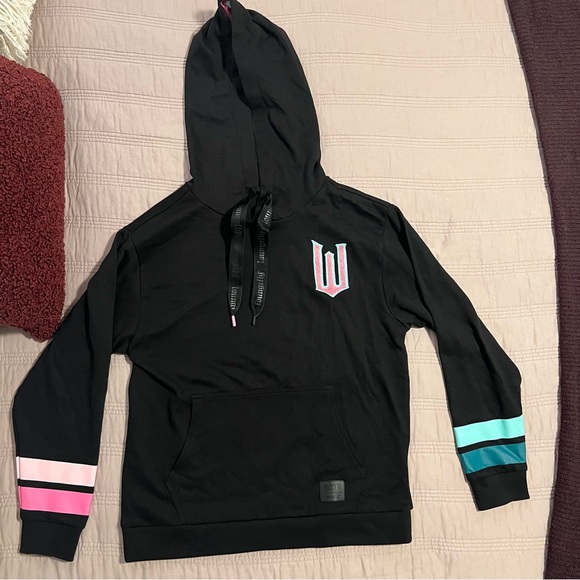 Loungefly Wicked Hoodie with Pink and Green Accents - Picture 4 of 8